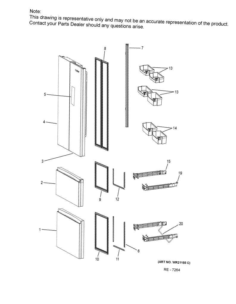 WG03F06913 Refrigerator UI Display - XPart Supply