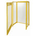Gas Cylinder Cabinets, 10 Cylinder Capacity, 44" W x 30" D x 74" H, Yellow