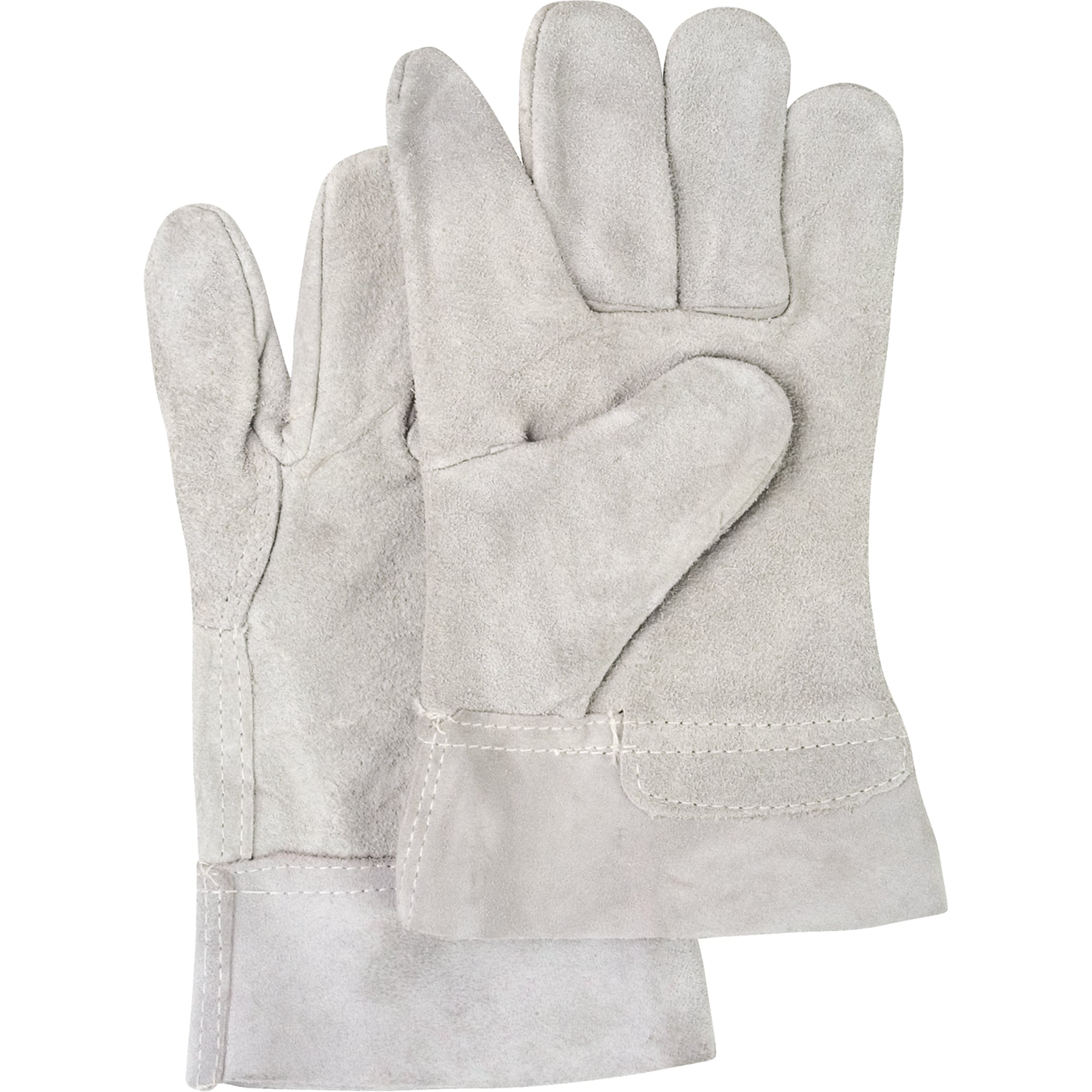 Standard-Duty Work Gloves, Large, Split Cowhide Palm