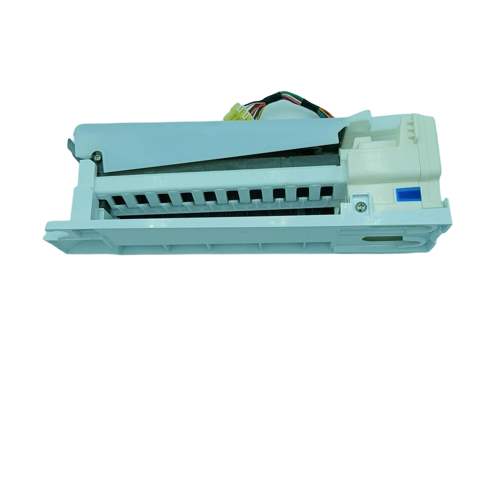 XPart Supply DA97-15217A ice maker assembly white plastic refrigerator ice maker with wiring harness