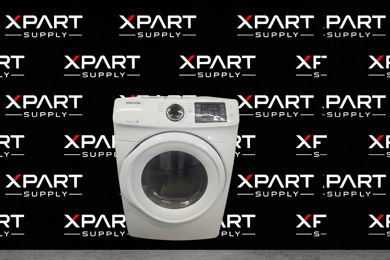 Samsung dryer with XPart branded background