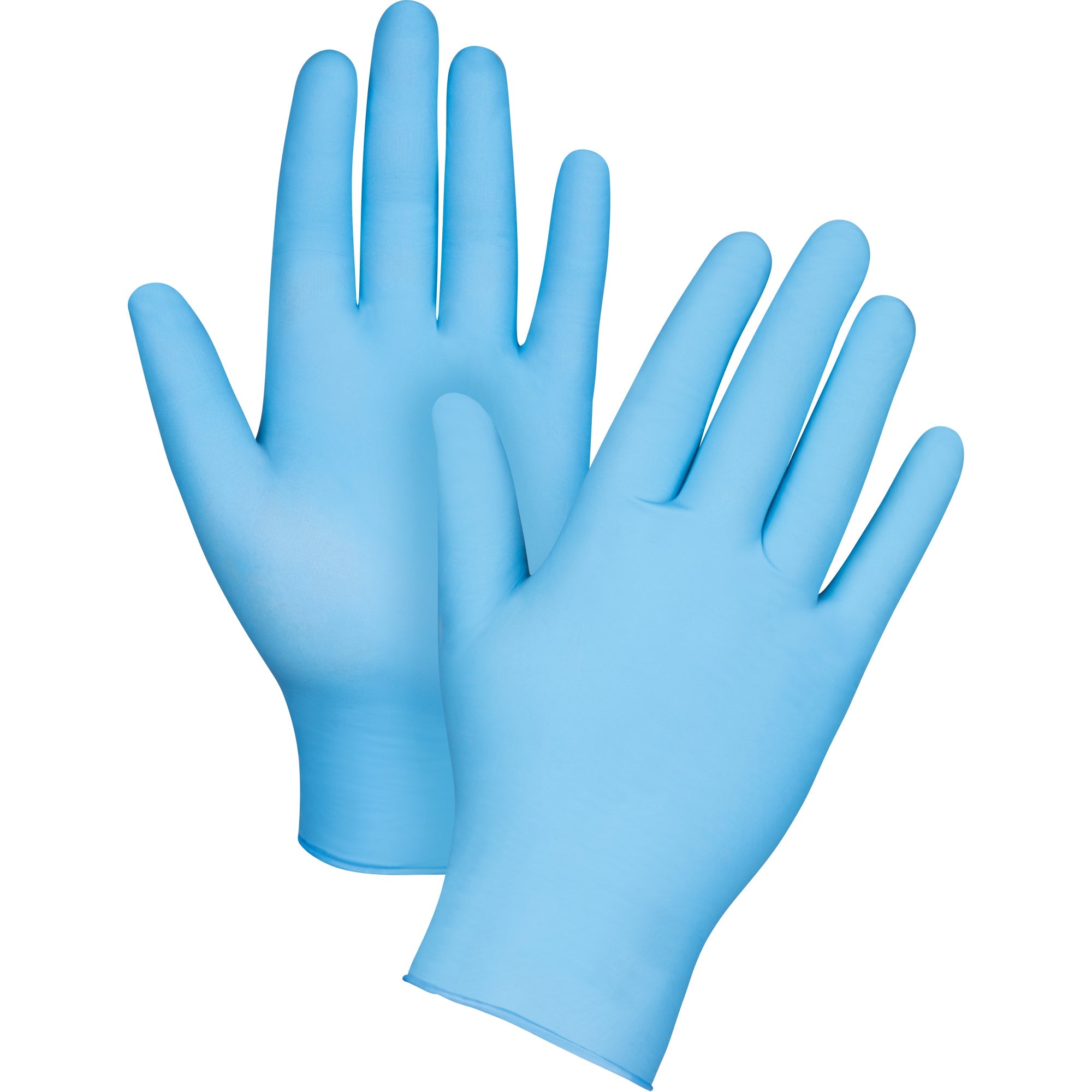 Vending Pack Disposable Gloves, Large, Nitrile, 4.5-mil, Powdered, Blue