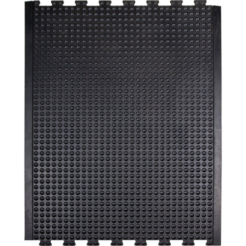 Anti-Fatigue Dome Matting, Bubbled, 3' x 4' x 1/2", Black, Rubber