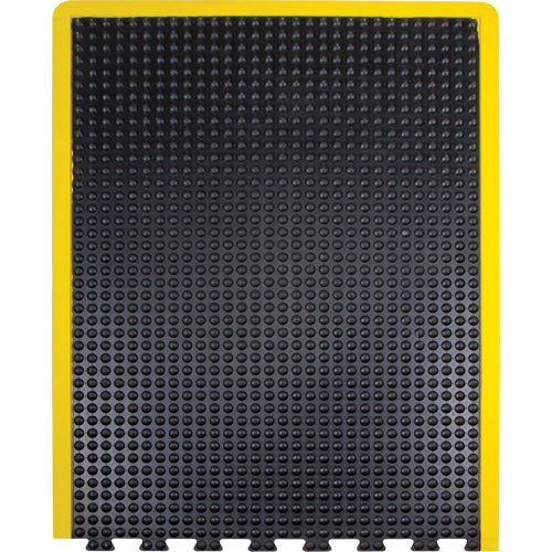 Anti-Fatigue Dome Matting, Bubbled, 3' x 4' x 1/2", Black, Rubber