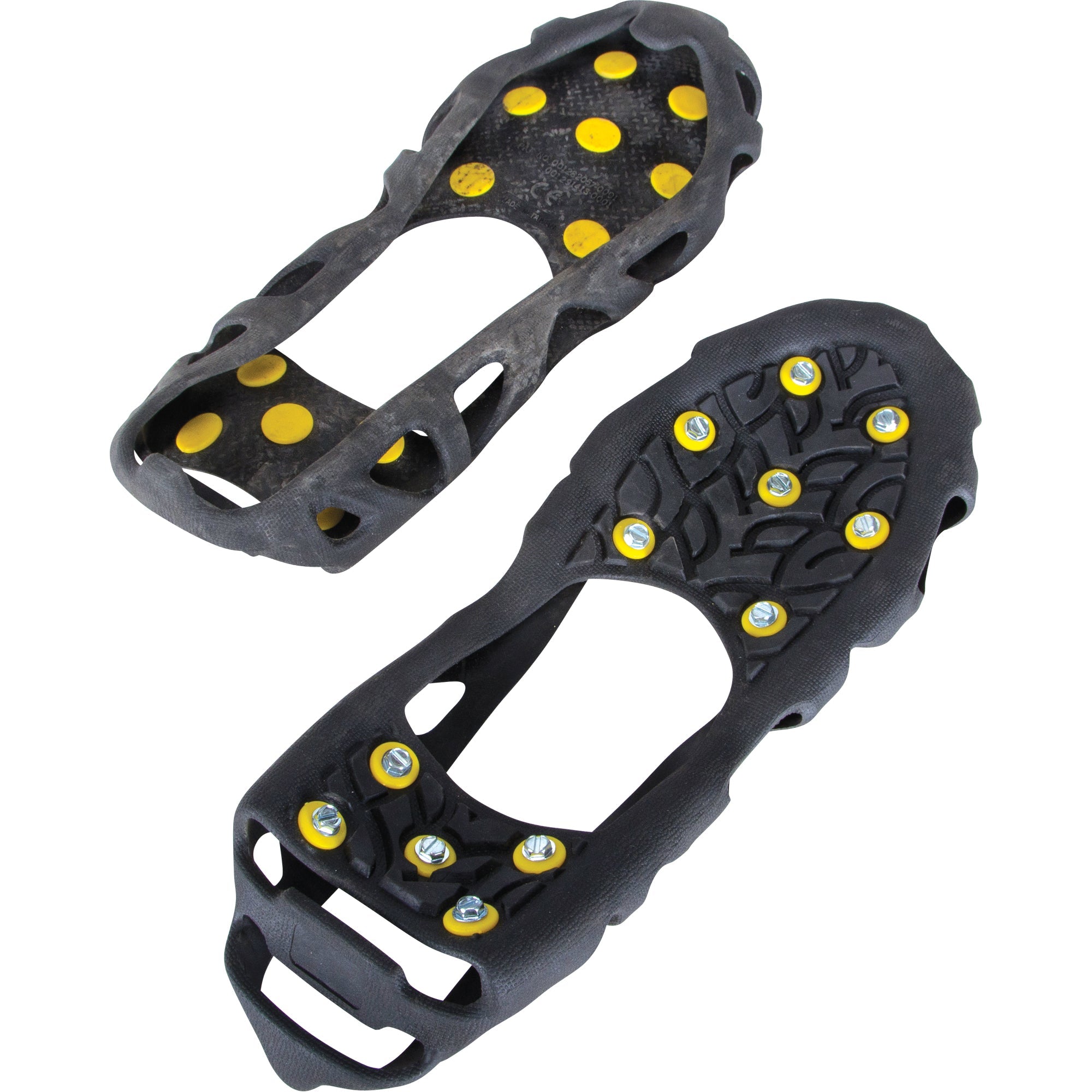 Heavy-Duty Anti-Slip Ice Cleats, Steel, Stud Traction, Large