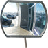 Roundtangular Convex Mirror with Telescopic Arm