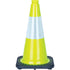 Premium Traffic Cone, 18", Lime Green, 6" Reflective Collar(s)