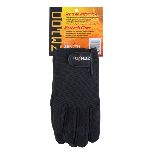 ZM100 Mechanic's Gloves, Synthetic Palm, Size Large