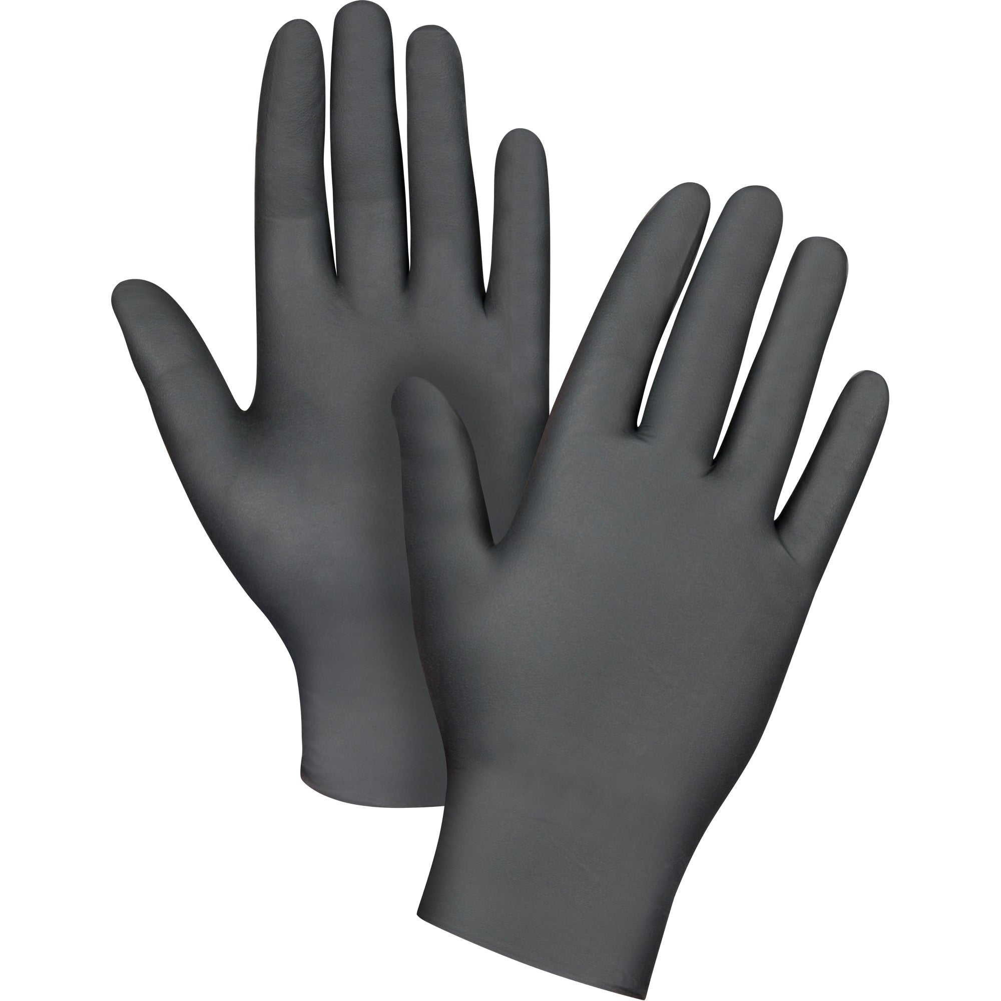 Medical Grade Disposable Gloves, Large, Nitrile, 6-mil, Powder-Free, Black, Class 2