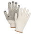 Heavyweight Dotted String Knit Gloves, Poly/Cotton, Single Sided, 7 Gauge, Large