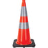 Traffic Cone, 28", Orange, 4" & 6" Reflective Collar(s)