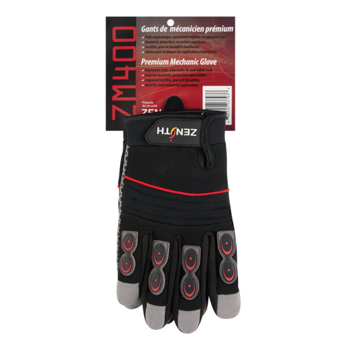 ZM400 Premium Mechanic's Gloves, Synthetic Palm, Size X-Large