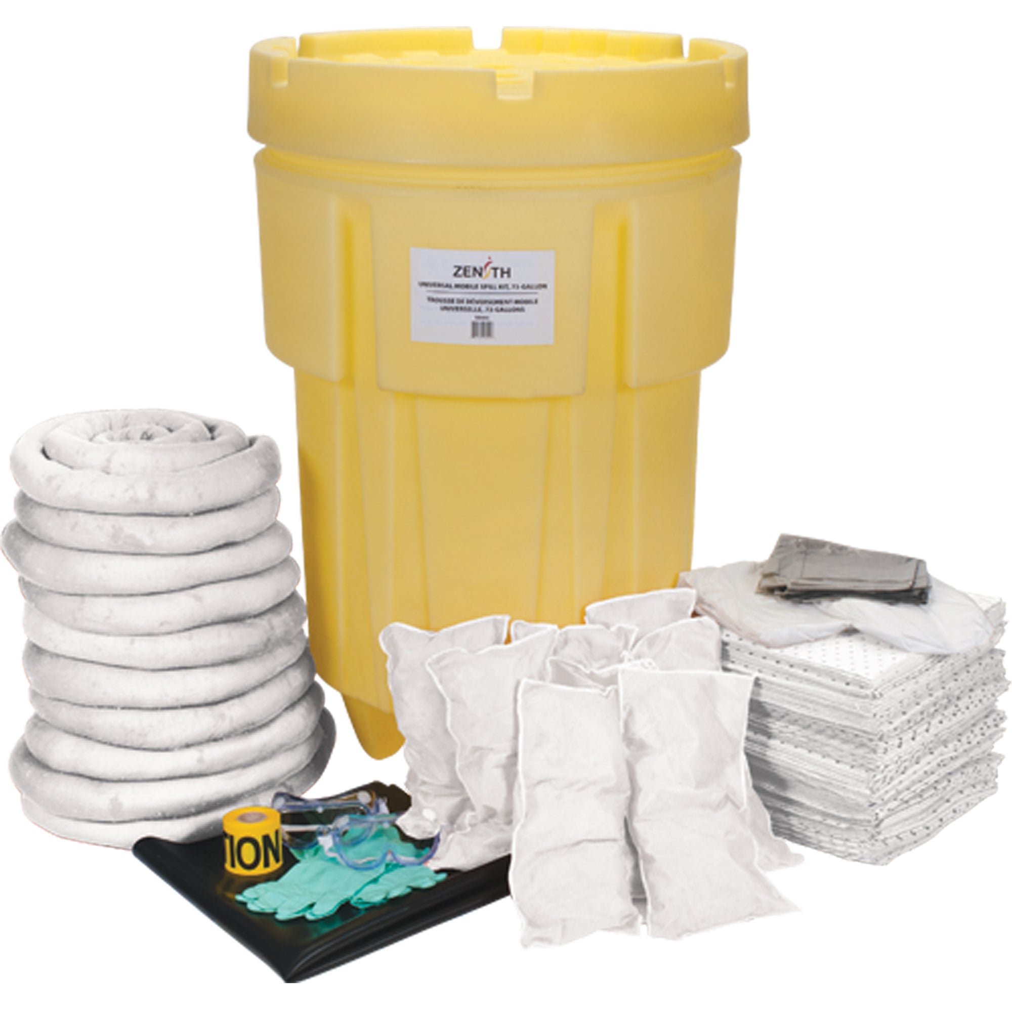 Shop Spill Kit, Oil Only, Drum, 95 US gal. Absorbancy