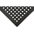 Anti-Fatigue Matting, Slotted, 3' x 5' x 7/8", Black, Natural Rubber