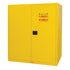 Vertical Drum Storage Cabinet, 110 US gal. Cap., 2 Drums, Yellow