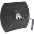 Roundtangular Convex Mirror with Bracket