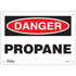"Propane" Sign, 7" x 10", Plastic, English