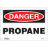 "Propane" Sign, 7" x 10", Aluminum, English