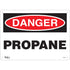 "Propane" Sign, 10" x 14", Aluminum, English