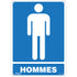 "Hommes" Sign