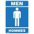 "Men - Hommes" Sign