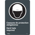 "Hard Hats Required" Sign