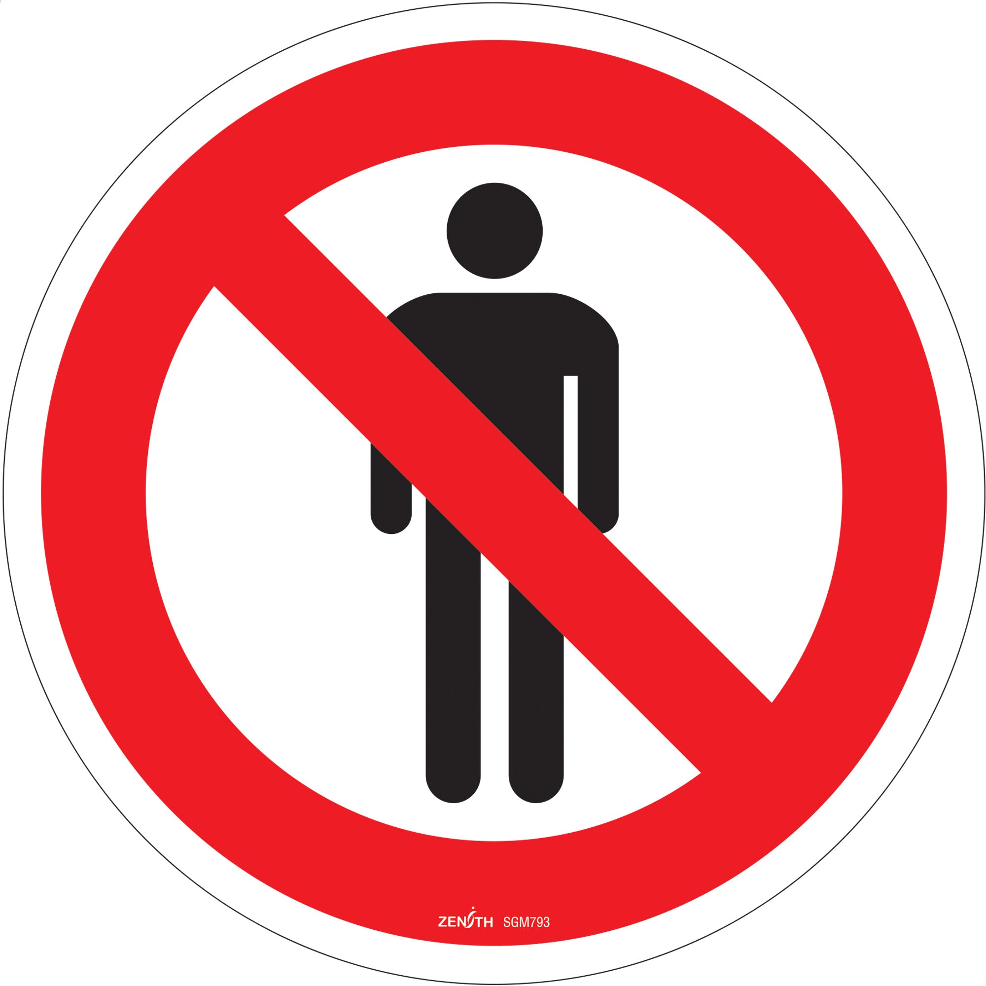 Do Not Enter CSA Standard Safety Sign