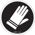 Hand Protection Required CSA Standard Safety Sign, 6" x 6", Vinyl, Pictogram