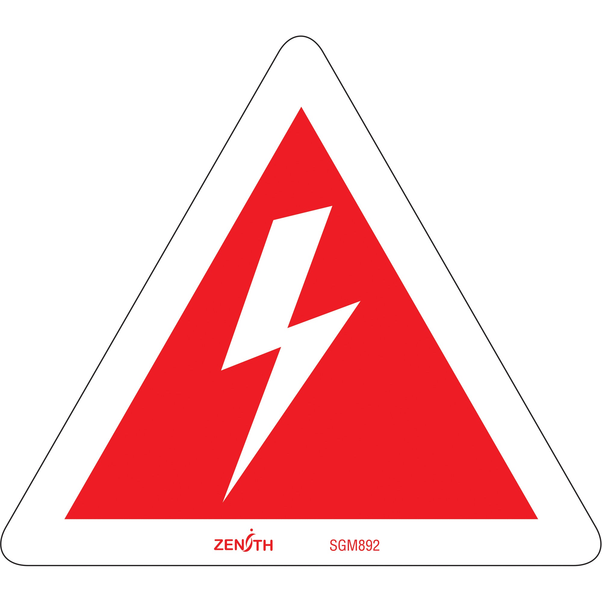 High Voltage CSA Standard Safety Sign, 6" x 6", Vinyl, Pictogram