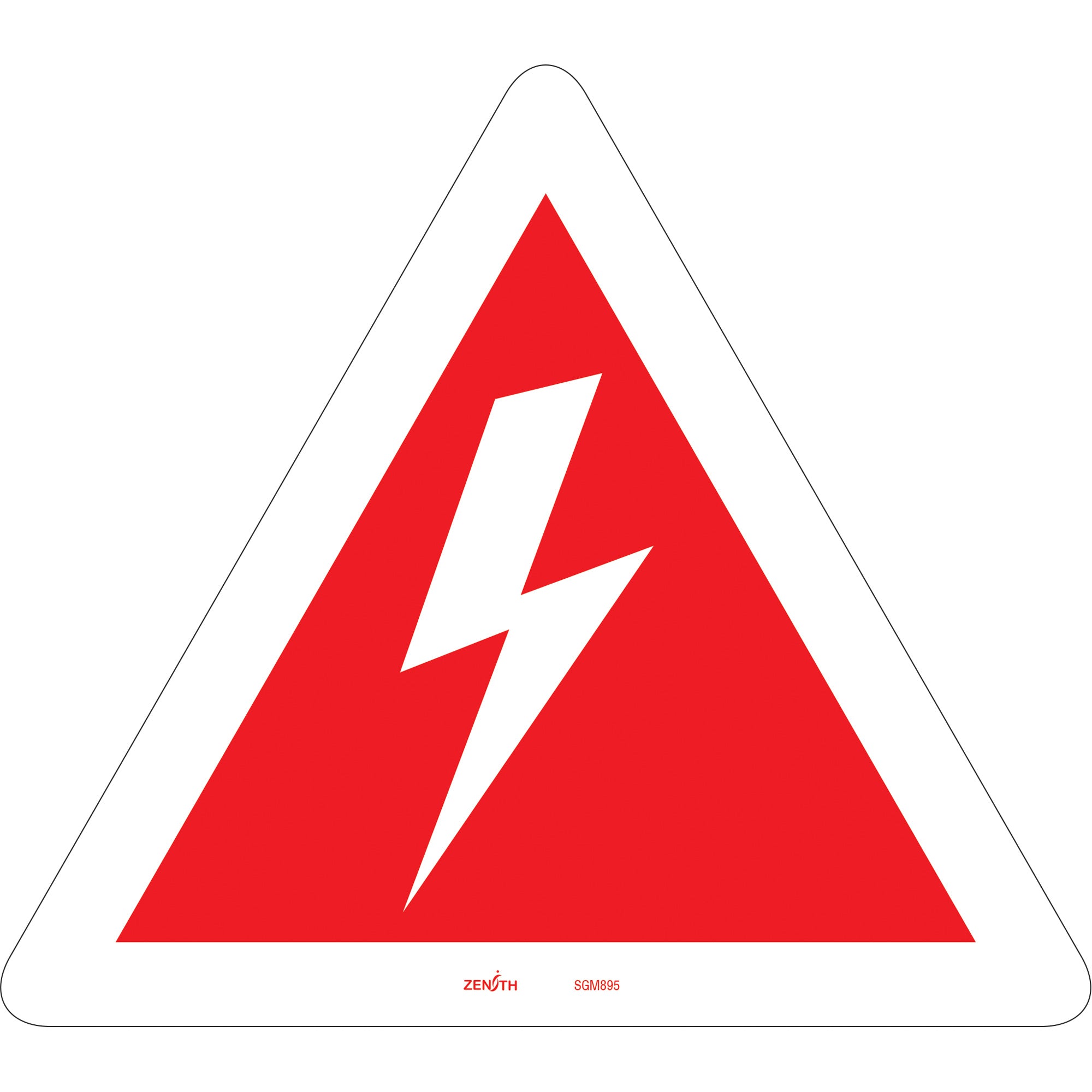 High Voltage CSA Standard Safety Sign, 12" x 12", Vinyl, Pictogram