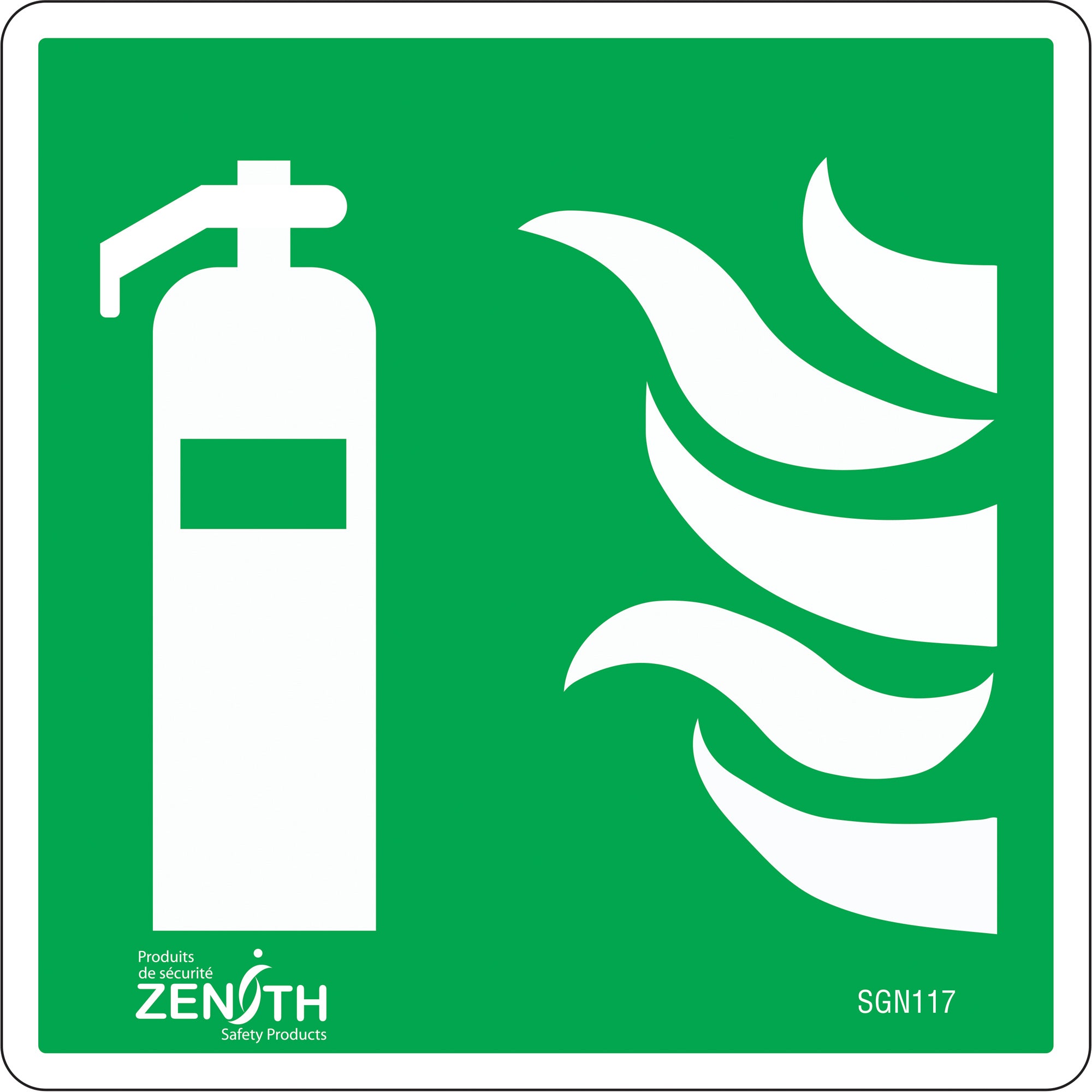 Fire Extinguisher CSA Standard Safety Sign
