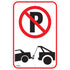 No Parking Tow Away Zone Sign, 18" x 12", Aluminum, Pictogram