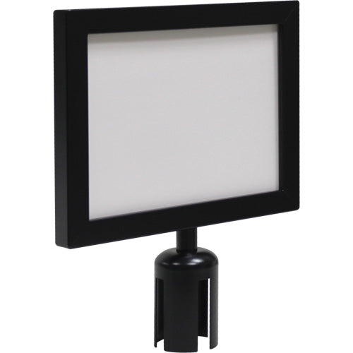 Sign Frame for Crowd Control Post, Black