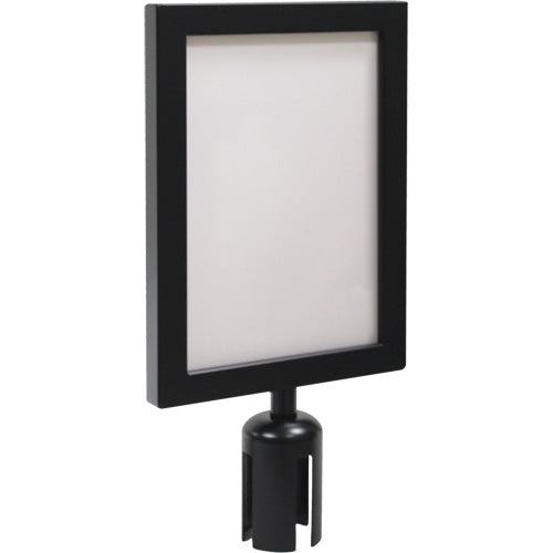 Sign Frame for Crowd Control Post, Black