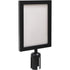 Sign Frame for Crowd Control Post, Black