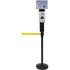 Sign & Dispenser Holder for Crowd Control Post, Black