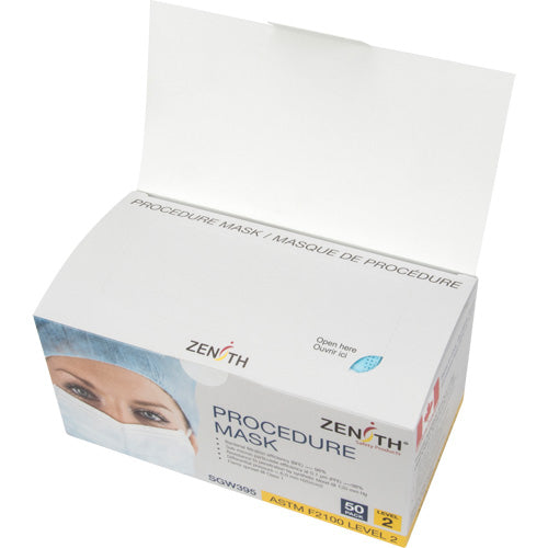 Disposable Procedure Face Masks, ASTM F2100 Level 2, Class 1