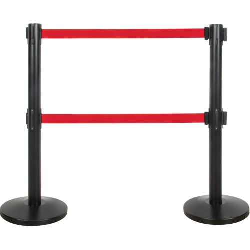 Dual Belt Crowd Control Barrier