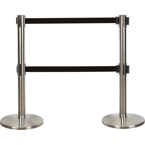 Dual Belt Crowd Control Barrier
