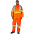 Unlined Safety Coveralls, Medium, High Visibility Orange