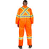 Unlined Safety Coveralls, Medium, High Visibility Orange