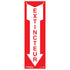 "Extincteur" Sign, 12" x 4", Aluminum, French with Pictogram