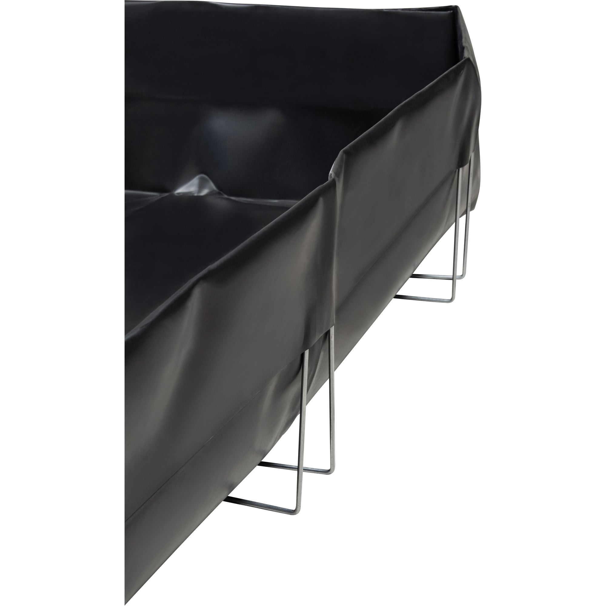 Wire Bracket Berm, 479 US gal. Capacity, 8' W x 8' L x 12" H, L-Bracket