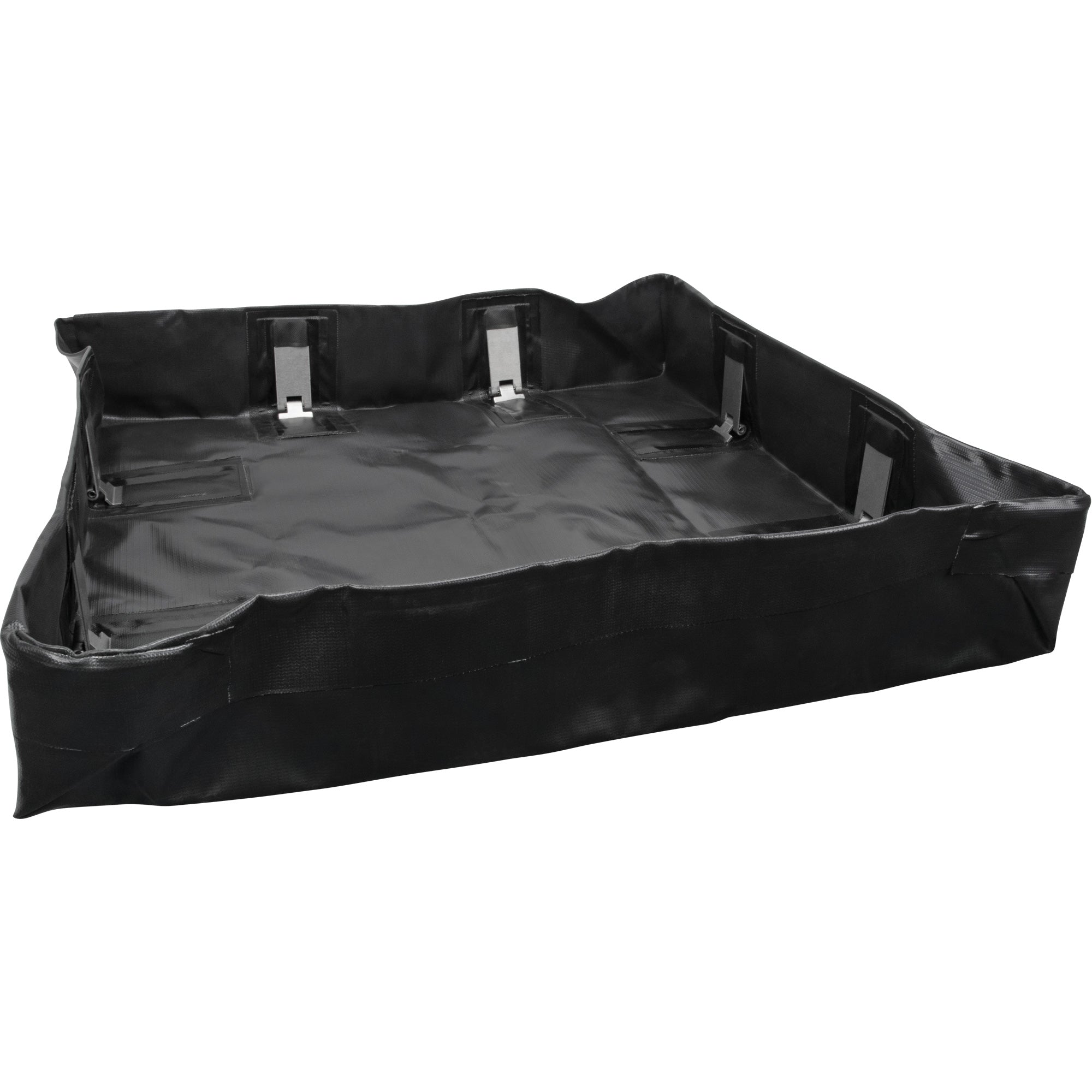 Collapsible Berm, 90 US Gal. Capacity, 4' W x 6' L x 6" H, Snap-Up Bracket