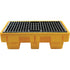 2-Drum Spill Pallet, 61 US gal. Spill Capacity, 51.5" x 36" x 15"