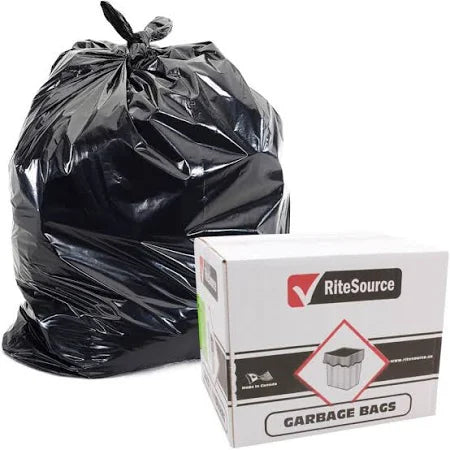 RiteSource 35 x 50 Black Garbage Bags