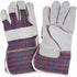 Rugged Fitters Gloves, Large, Split Cowhide Palm, Cotton Inner Lining