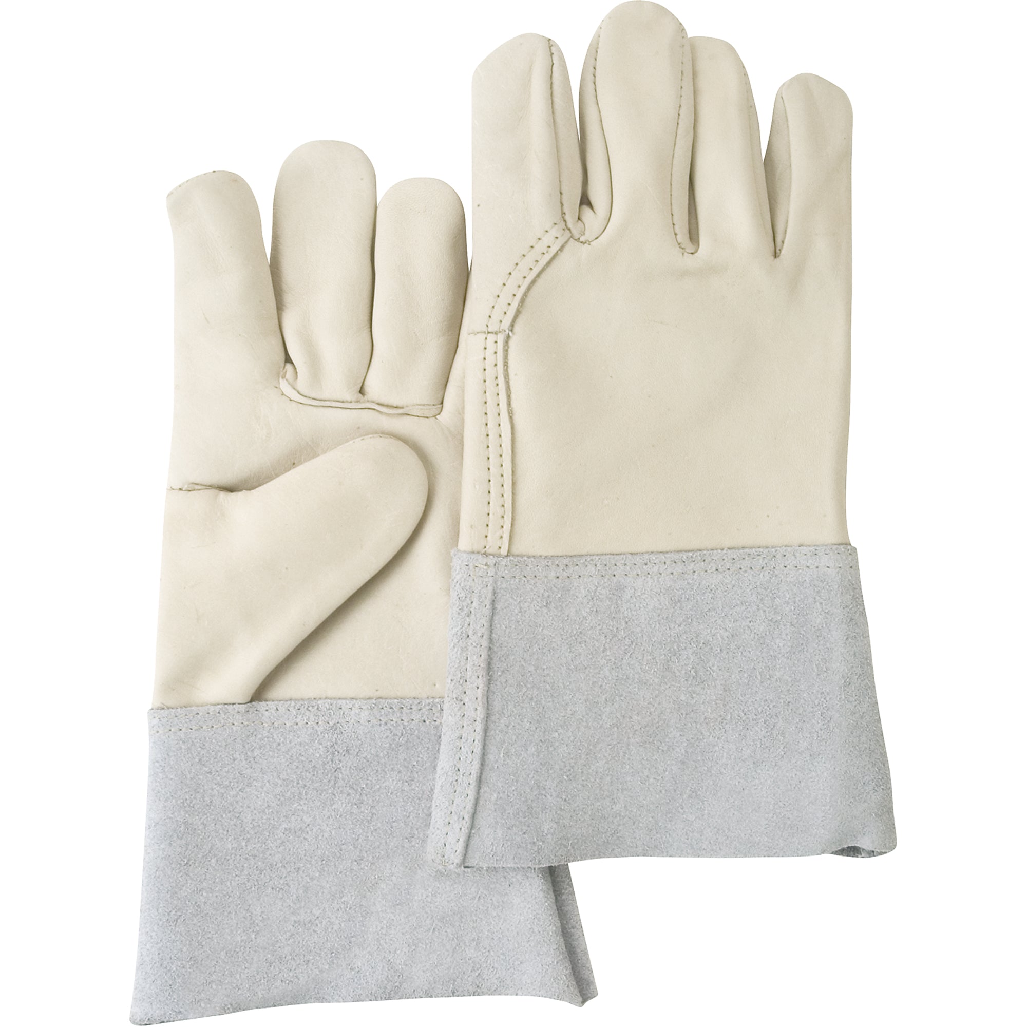 Standard-Duty Work Gloves, Large, Grain Cowhide Palm