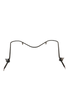 Supco CH5104 oven bake element with metal connectors and mounting brackets for oven repair