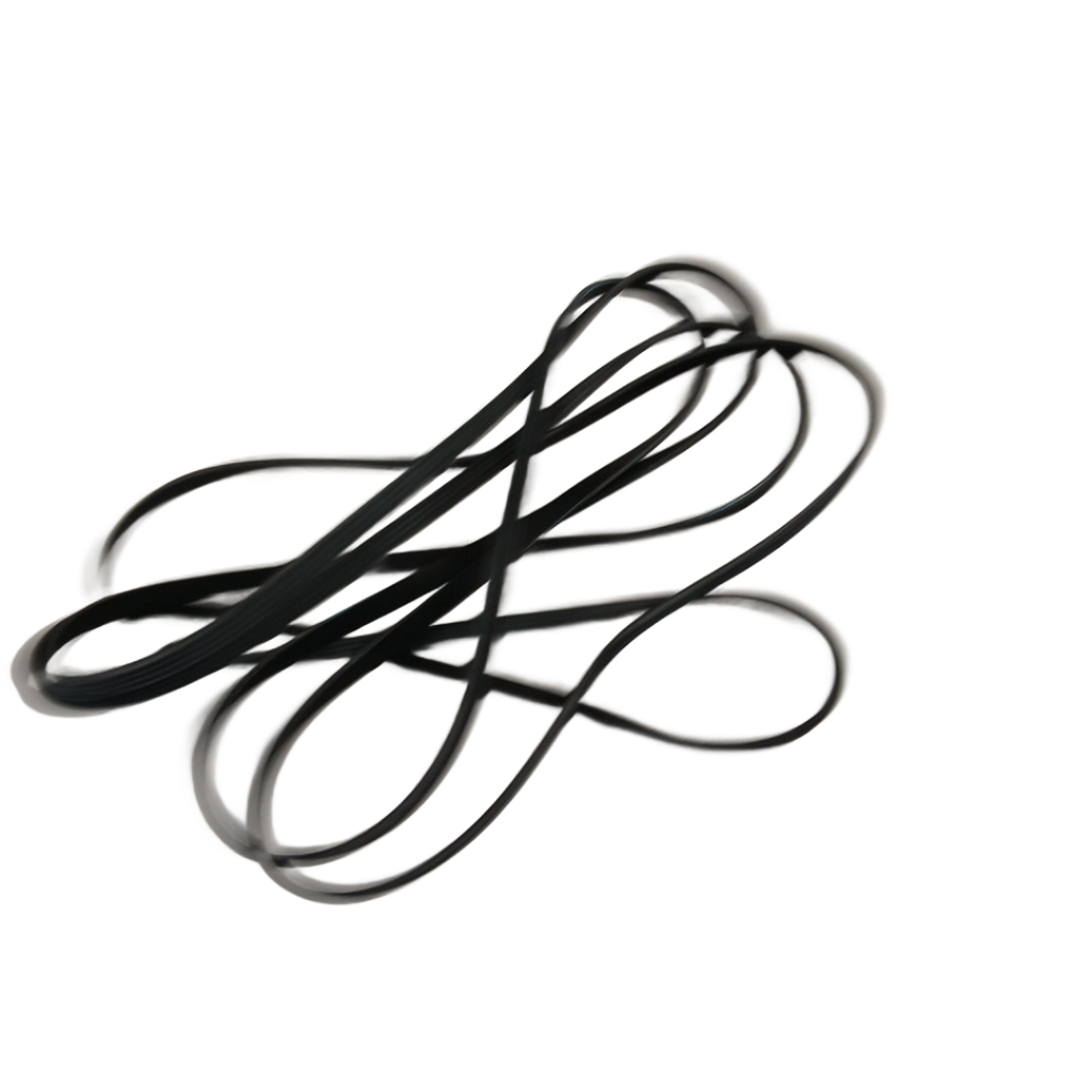 Supco LB29897 dryer drive belt in black rubber designed for laundry dryer replacement parts
